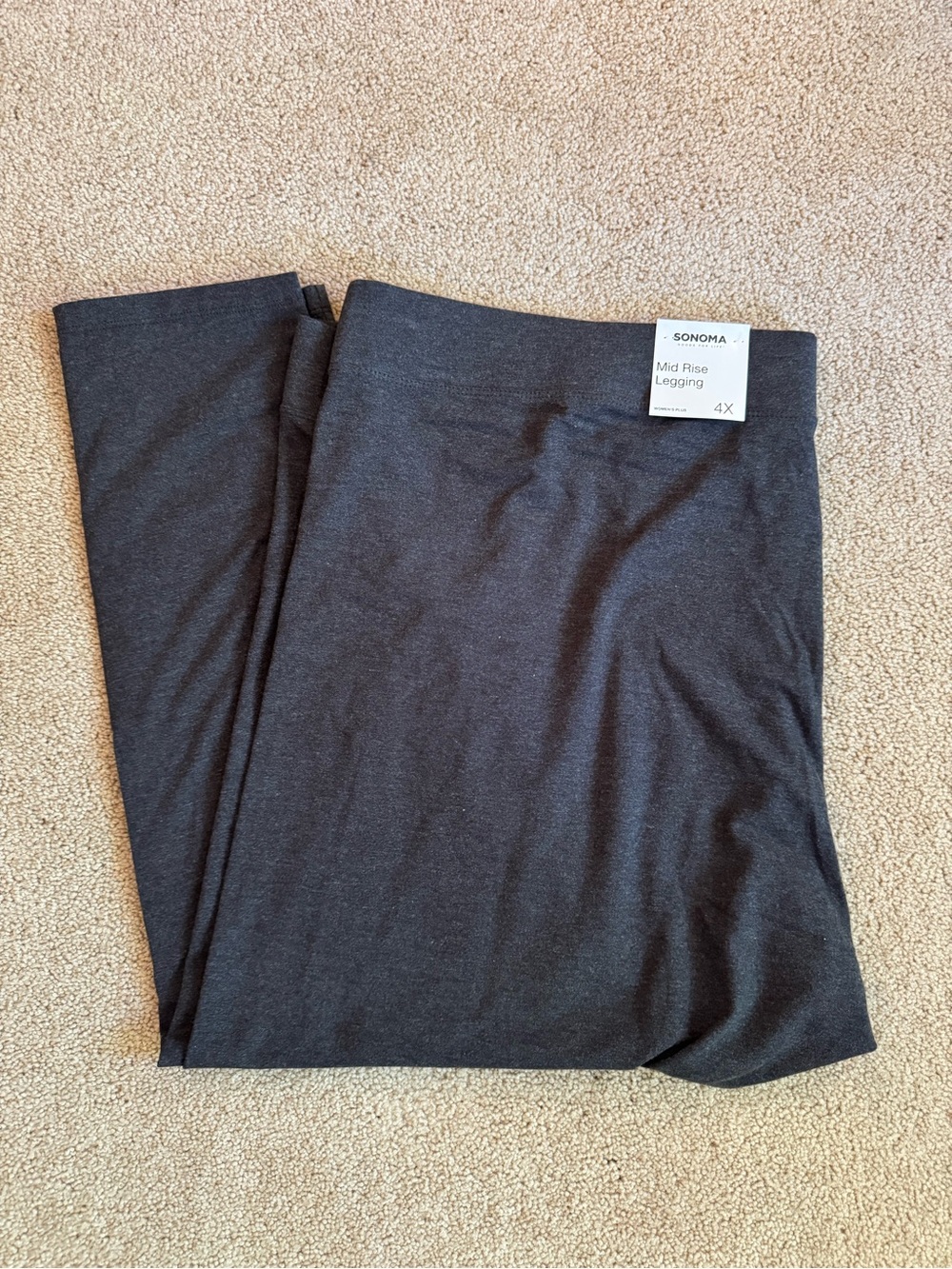 Sonoma Goods For Life Mid Rise Leggings Women's Plus Size 4X